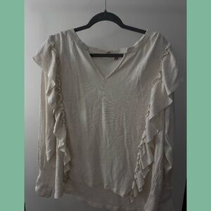 Anthropologie Pilcro Long Sleeve Popover Top